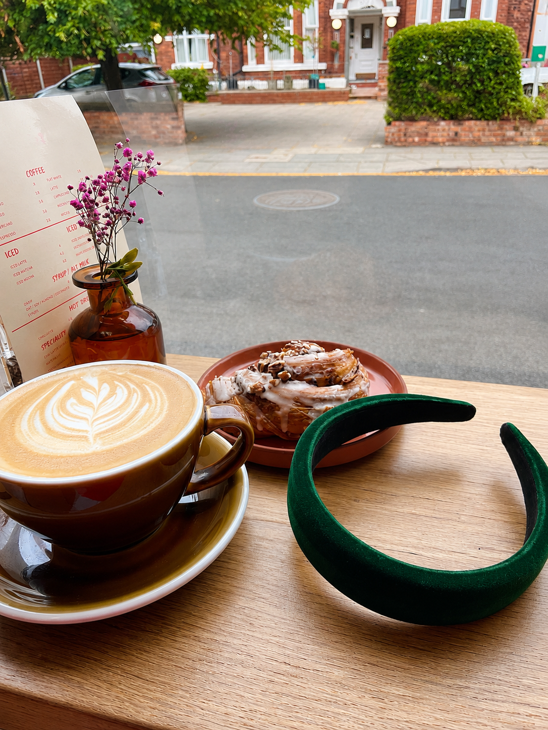 Velvet Padded Headband - Emerald